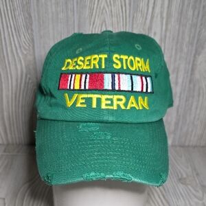 KBETHOS Vintage Green Desert Storm Veteran Green Adjustable Hat
